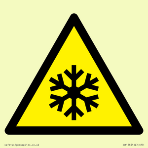 W010 Warning: Low temperature/freezing conditions